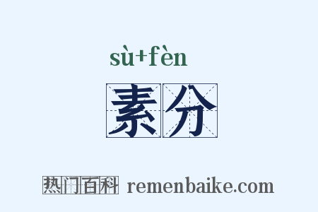 素分是什么意思的图片
